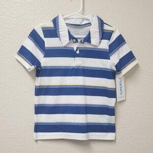 Carter's Blue Striped Kids Polo Shirt